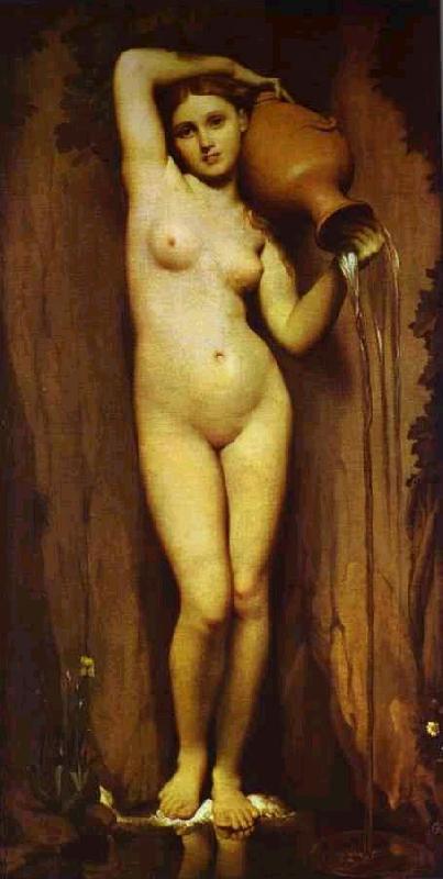 Jean Auguste Dominique Ingres The Source. oil painting picture